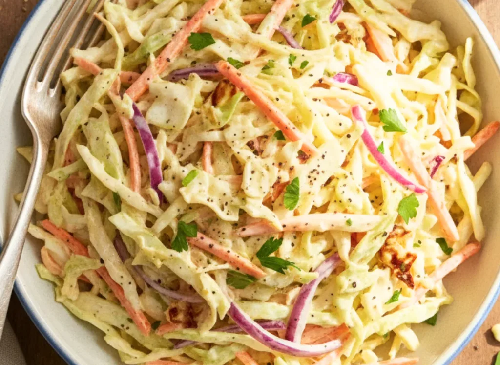 Creamy Coleslaw with a Tangy Kick