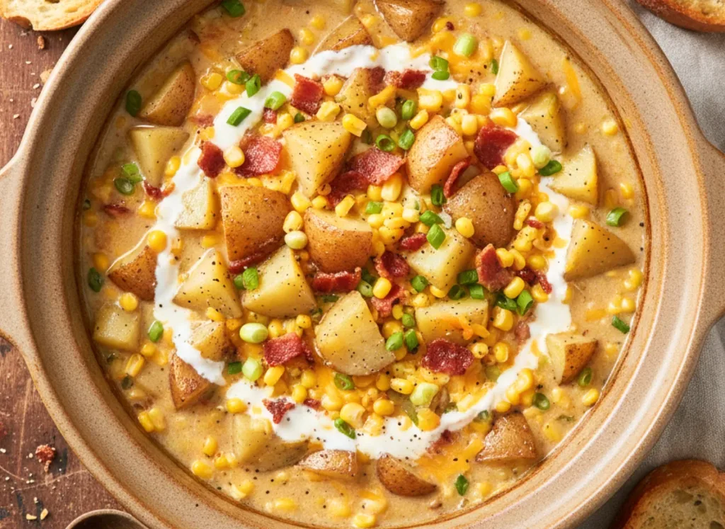 Crockpot Corn and Potato Chowder