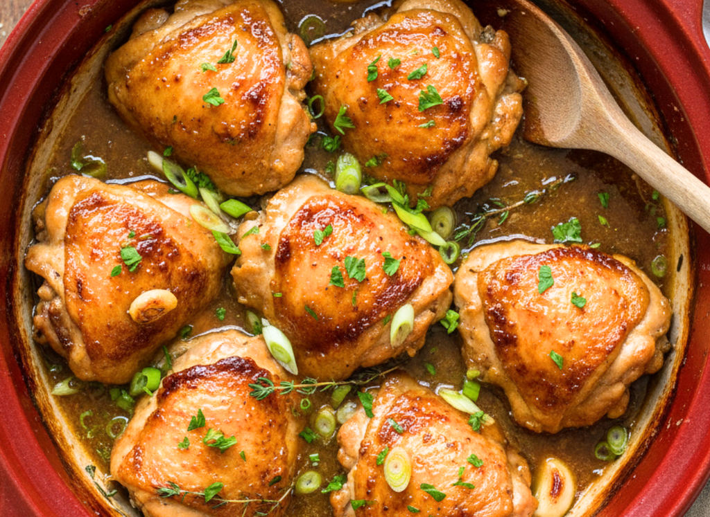 Crockpot Honey Garlic Chicken Thighs