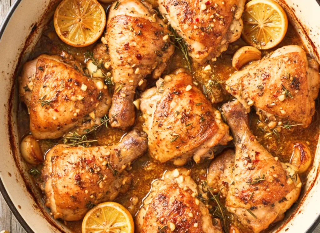 Crockpot Lemon Garlic Chicken