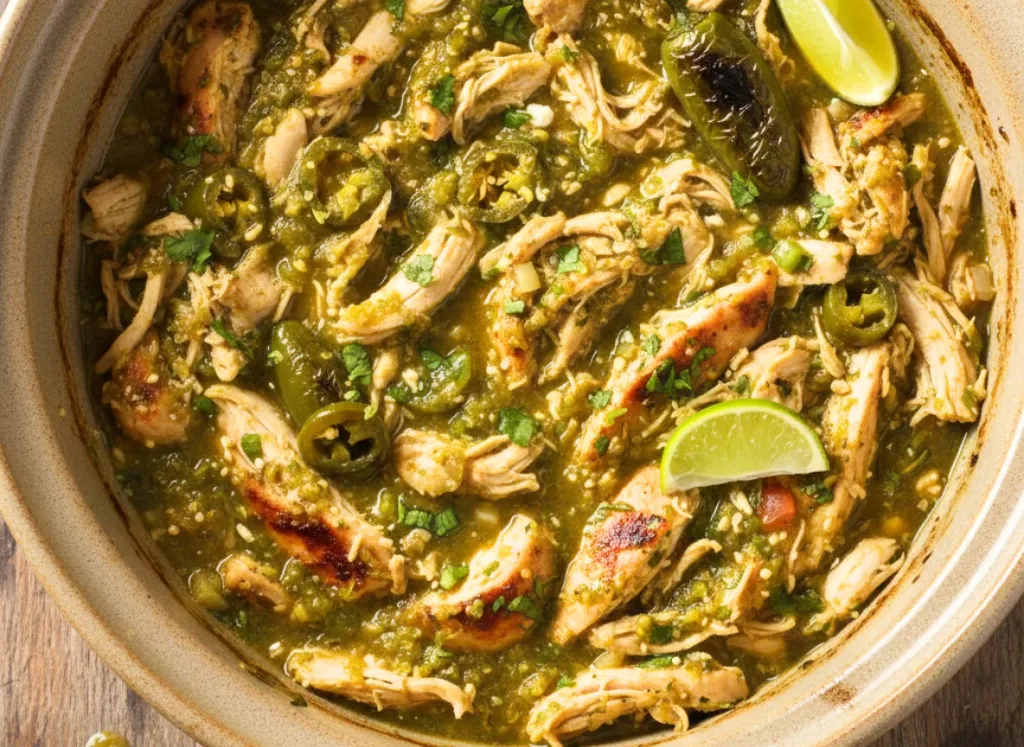 Crockpot Salsa Verde Chicken