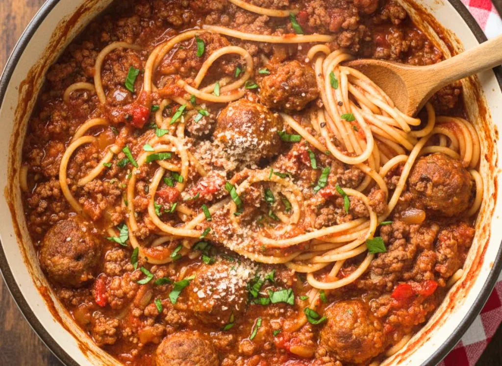 Crockpot Spaghetti and Meat Sauce