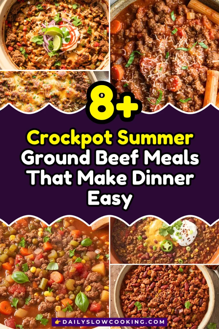 6 Quart Crockpot Summer Ground Beef Meal Recipes for Easy Family Dinners