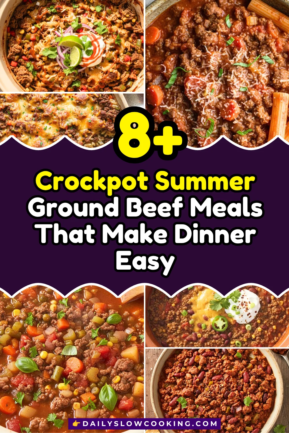 6 Quart Crockpot Summer Ground Beef Meal Recipes for Easy Family Dinners