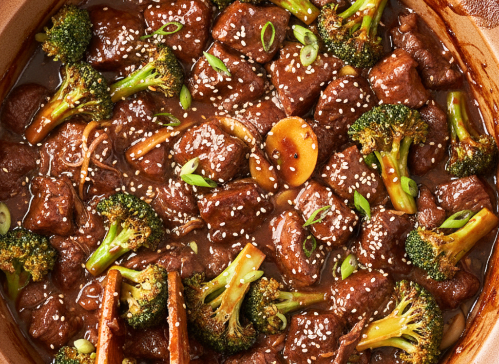 Crockpot Teriyaki Beef and Broccoli