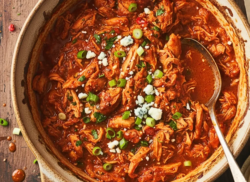 Dairy Free Crockpot Buffalo Chicken No Butter Version
