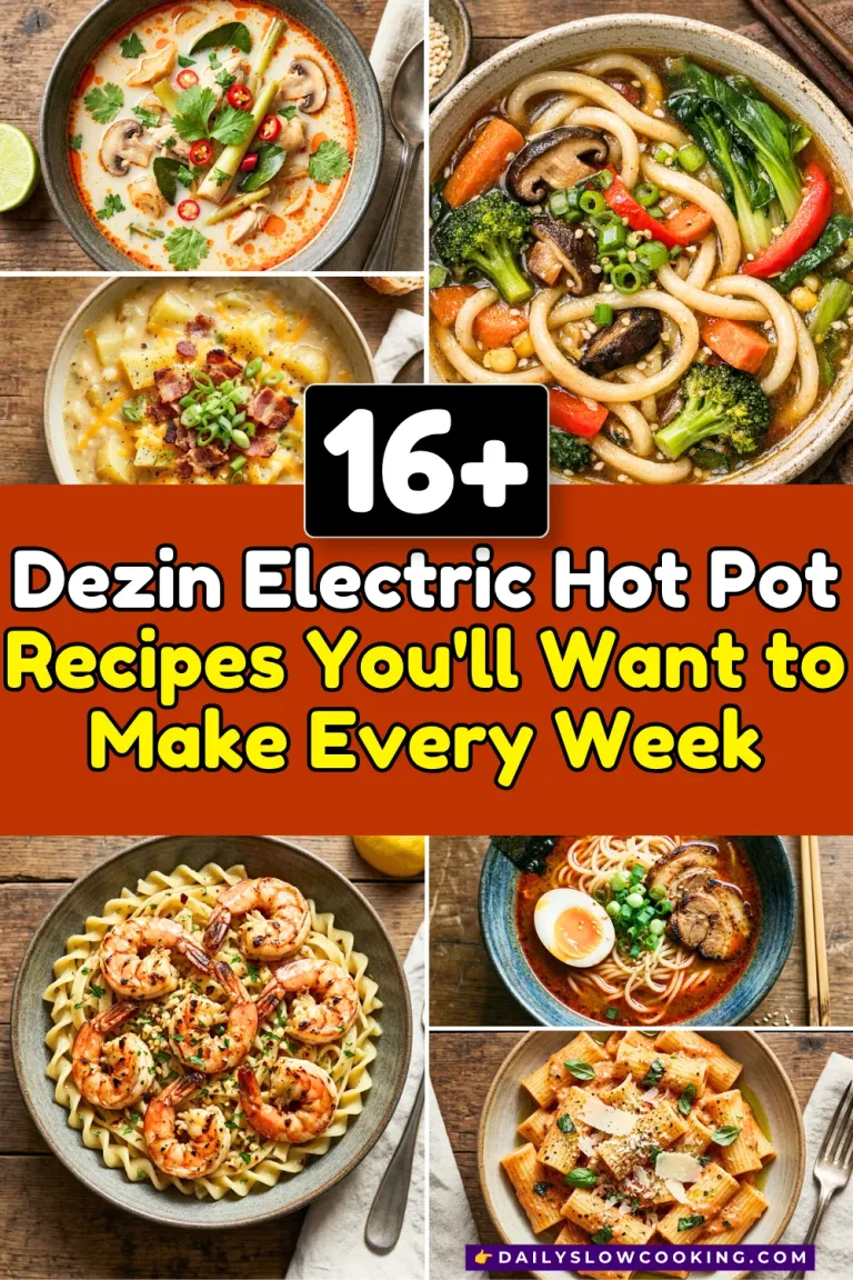 Dezin Electric Hot Pot Recipes (Solo Meals,Dorm cooking)