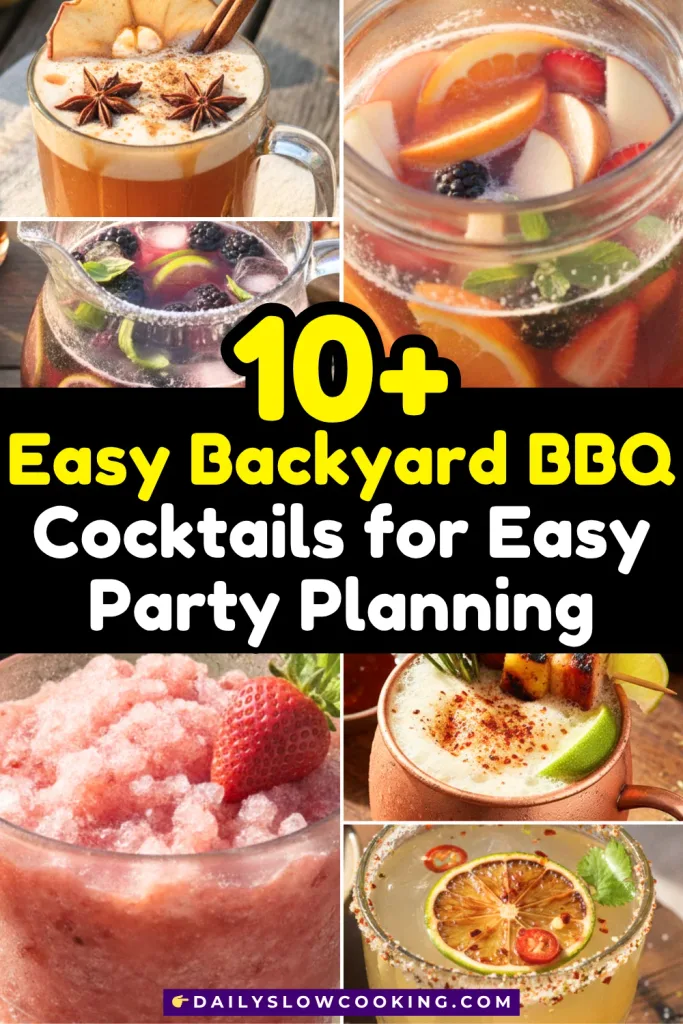 Easy Backyard BBQ Cocktails for Easy Party Planning