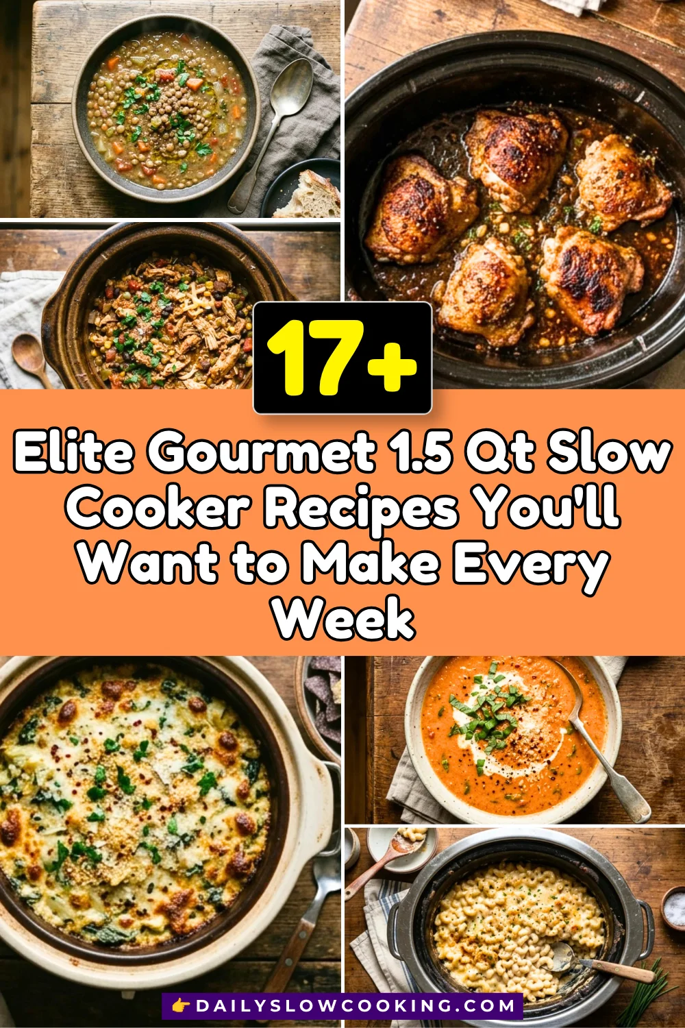 Elite Gourmet 1.5 Qt Slow Cooker Recipes