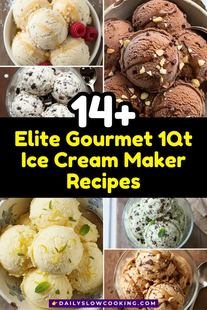 Elite Gourmet 1Qt Ice Cream Maker Recipes