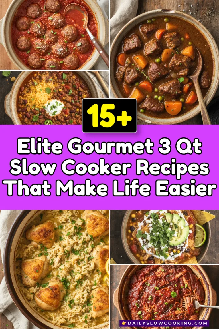 Elite Gourmet 3 QT Slow Cooker Recipes