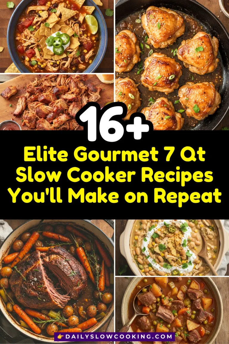 Elite Gourmet 7 QT Slow Cooker Recipes