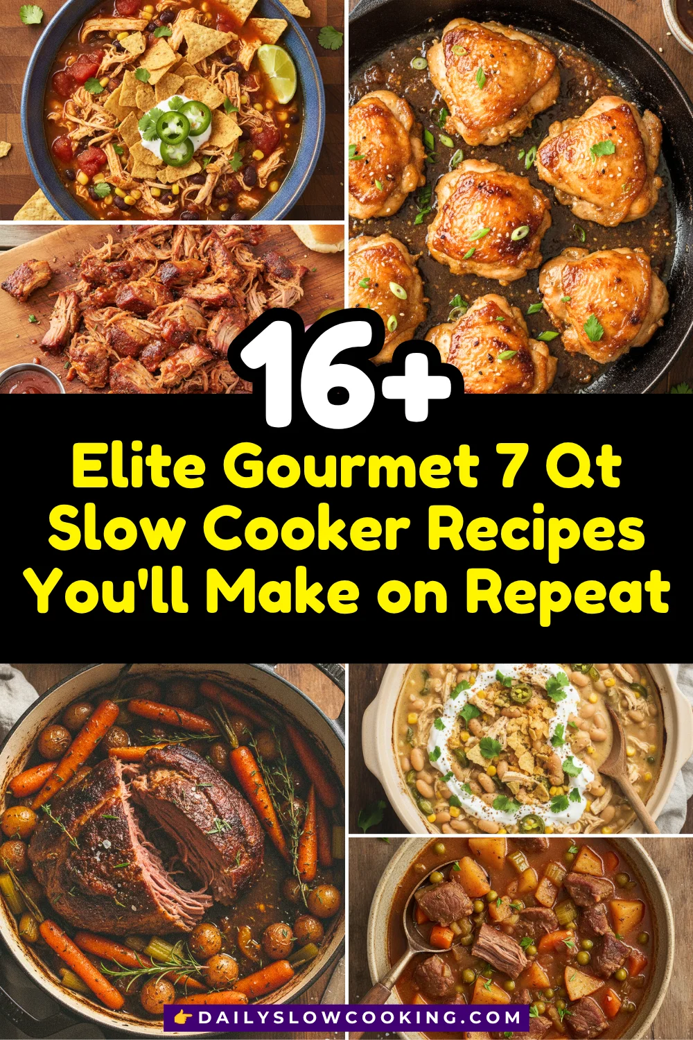 Elite Gourmet 7 QT Slow Cooker Recipes