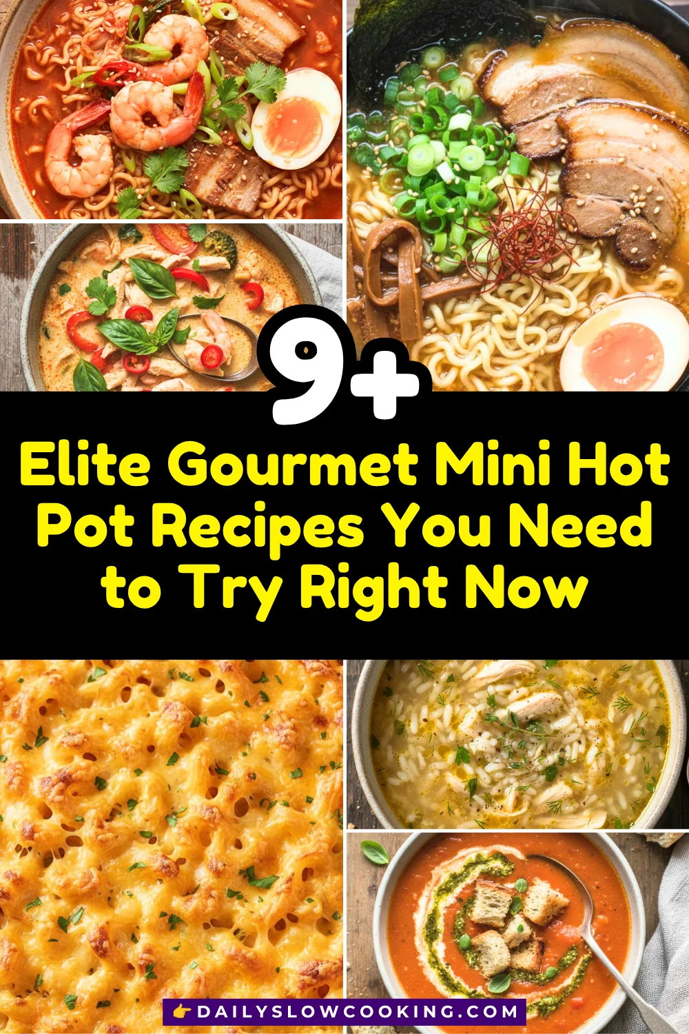 Delicious Elite Gourmet Hot Pot Recipes for Dorm Rooms, Apartments, and Tiny Kitchens