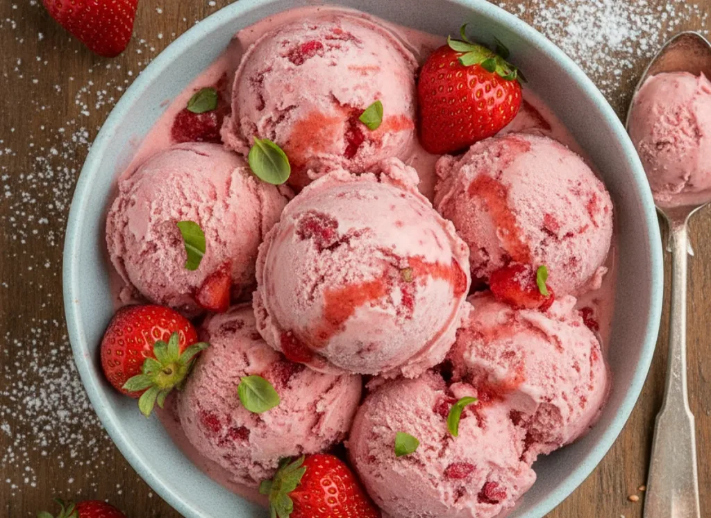 Fresh Strawberry Ice Cream