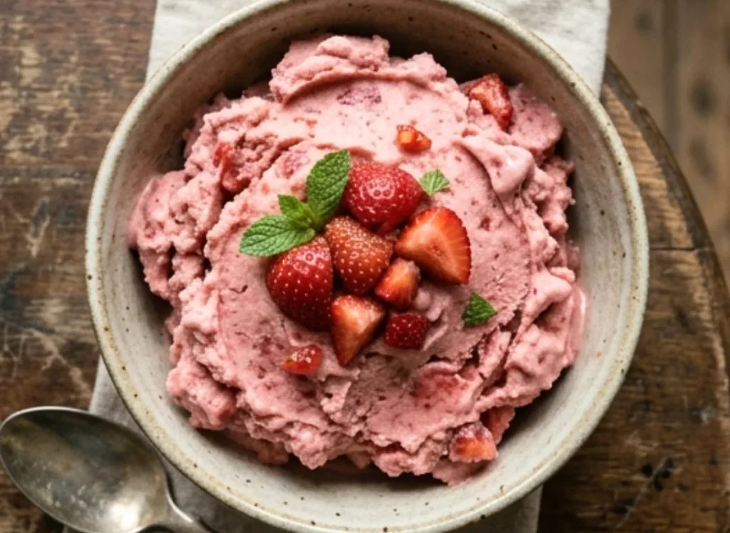 Fresh Strawberry Ice Cream 2