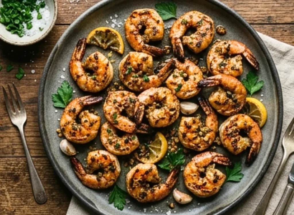 Garlicky Grilled Shrimp