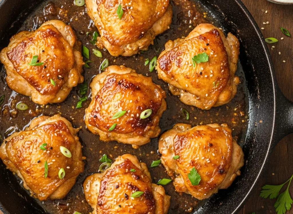 Honey Garlic Chicken Thighs