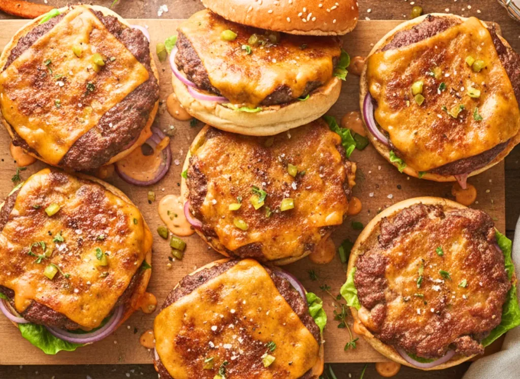 Juicy Smash Burgers for a Crowd