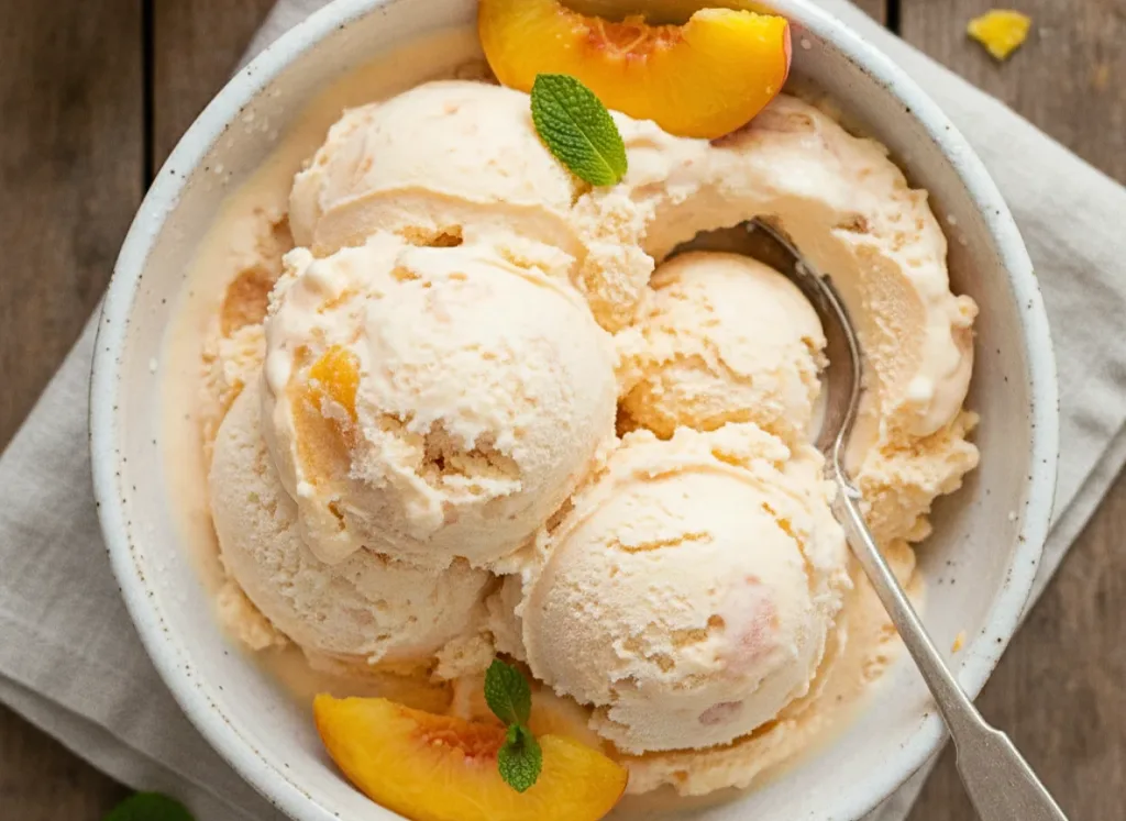 Peach Ice Cream Recipe