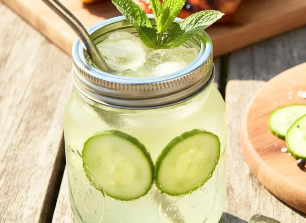 Refreshing Cucumber Gin Cooler for Hot BBQ Days