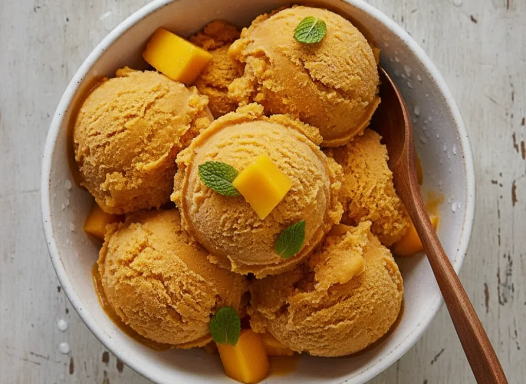 Simple Mango Sorbet