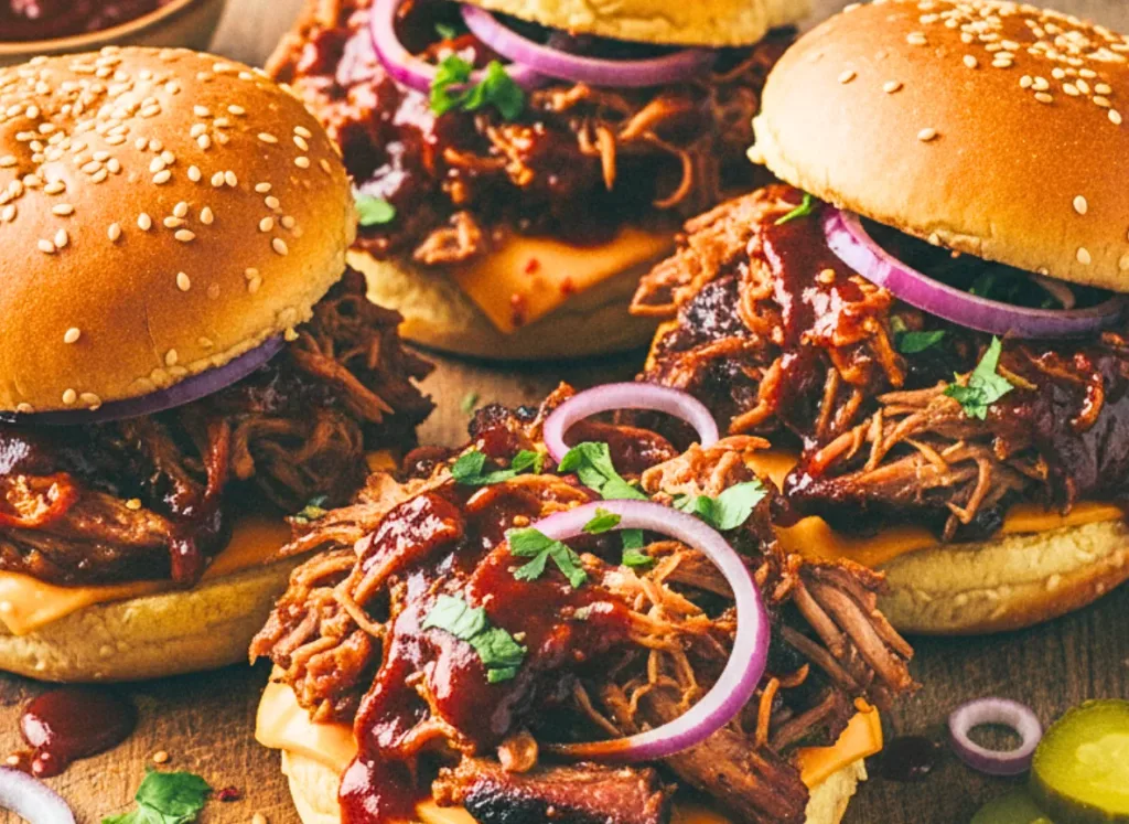 Slow Cooker BBQ Pulled Pork Sliders