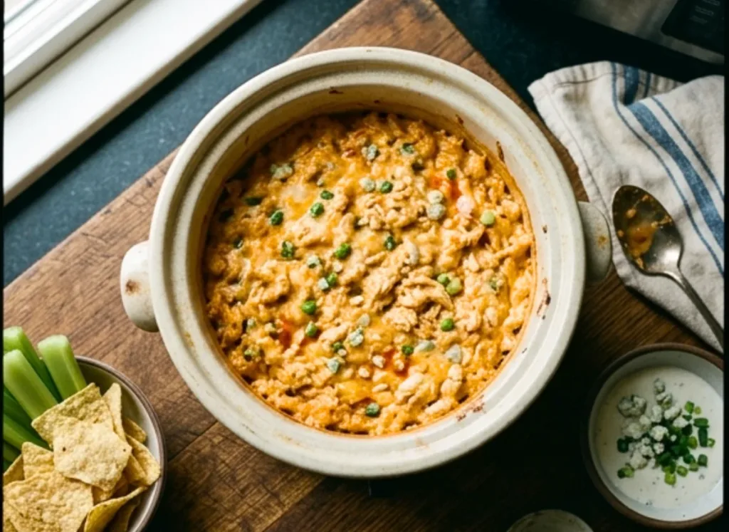 Slow Cooker Buffalo Chicken Dip