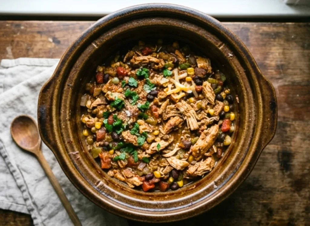 Slow Cooker Chicken Taco Filling