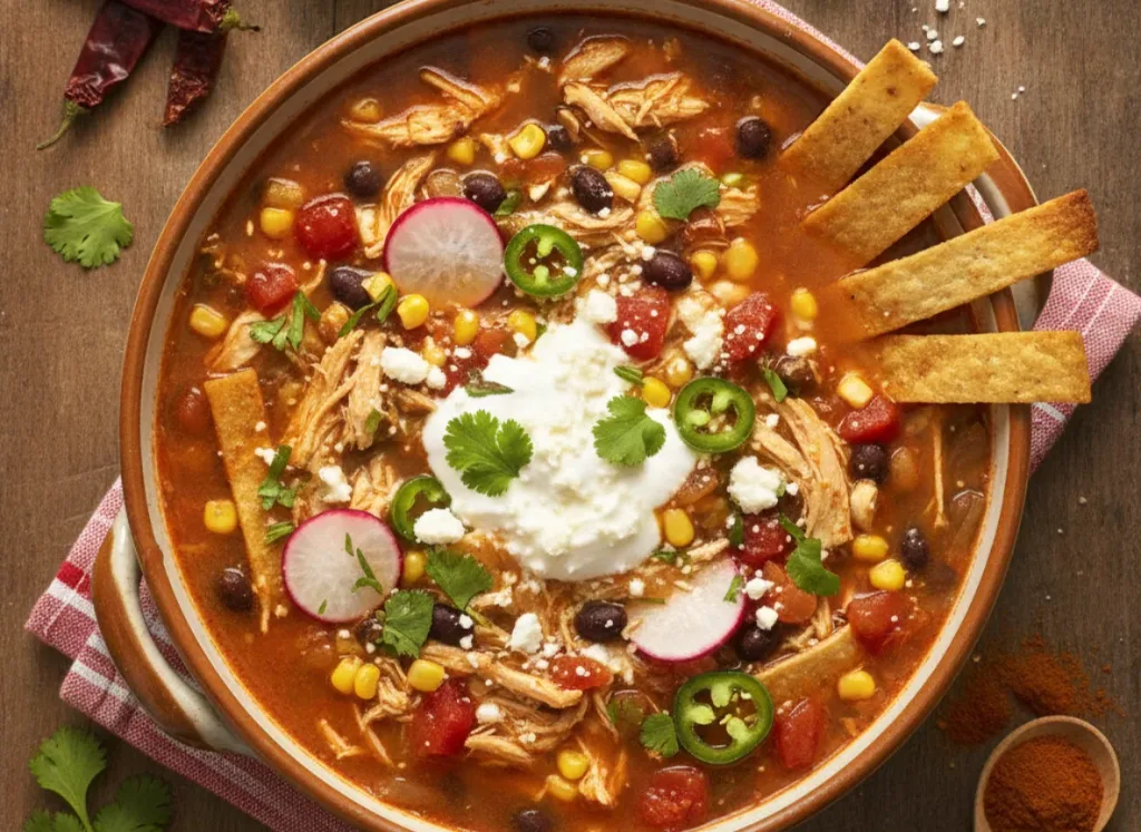 Slow Cooker Chicken Tortilla Soup 2