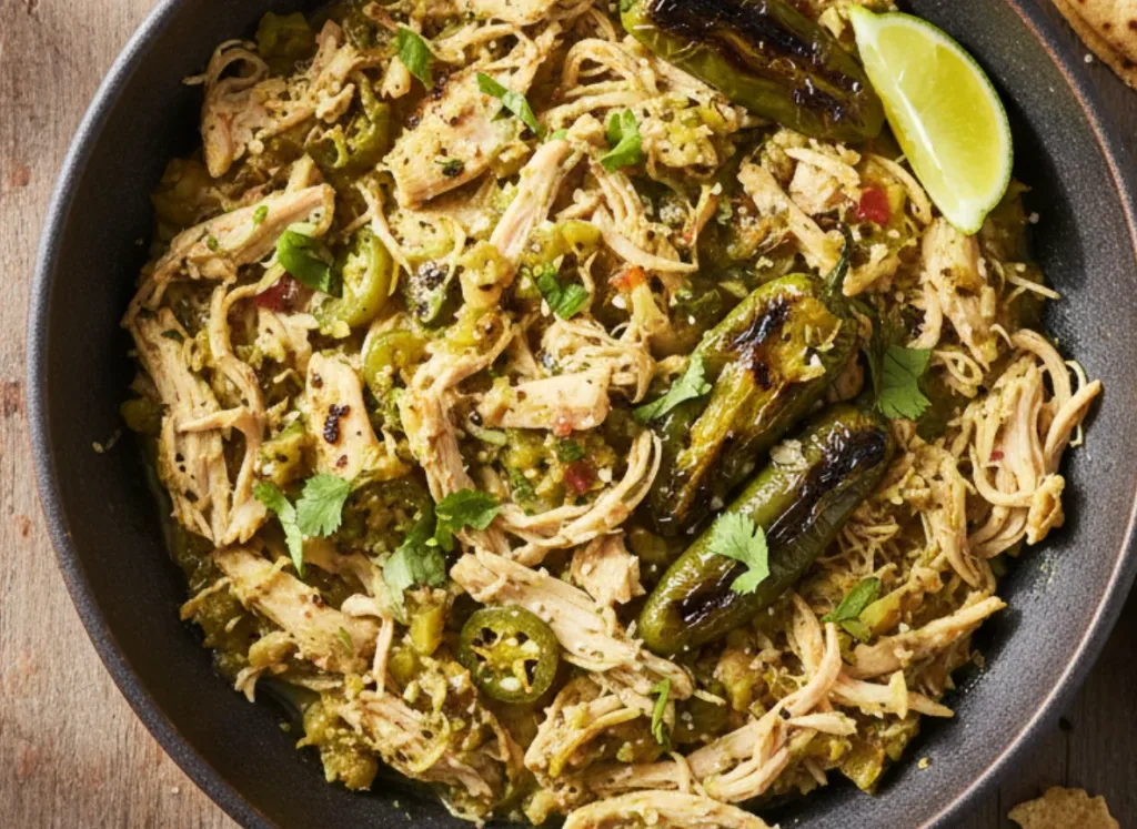 Slow Cooker Dairy Free Salsa Verde Chicken