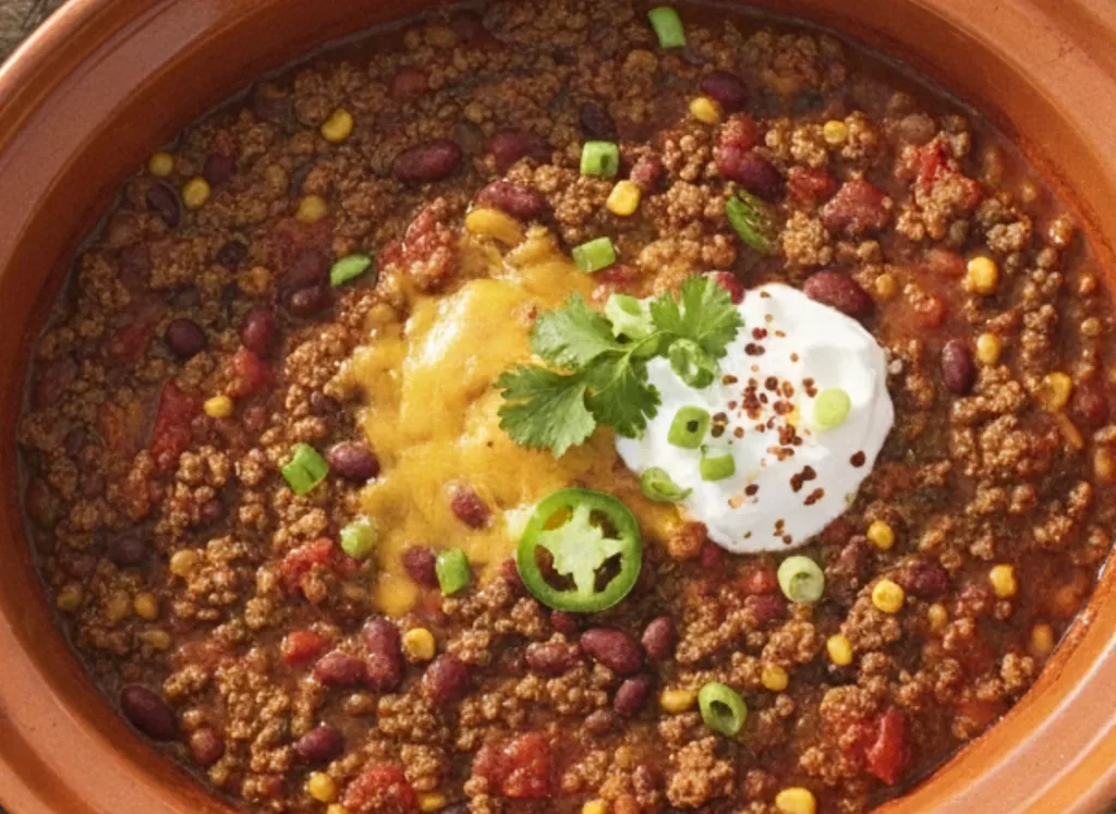 Slow Cooker Ground Beef Chili for Summer Gatherings