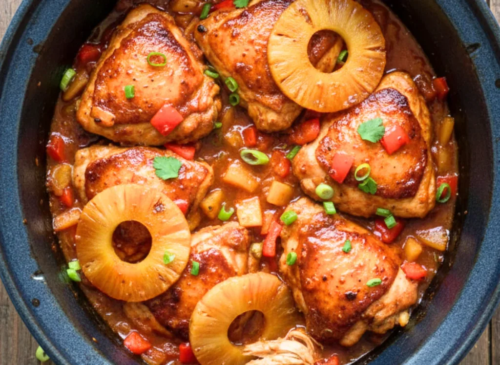 Slow Cooker Hawaiian Chicken