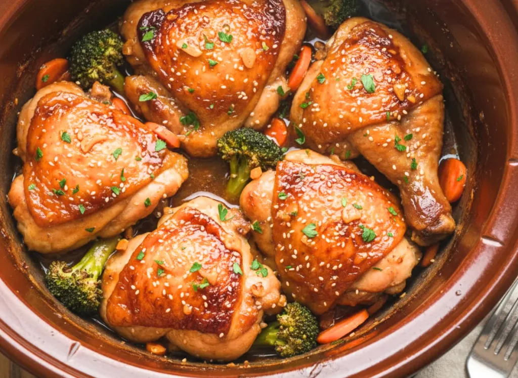 Slow Cooker Honey Garlic Chicken