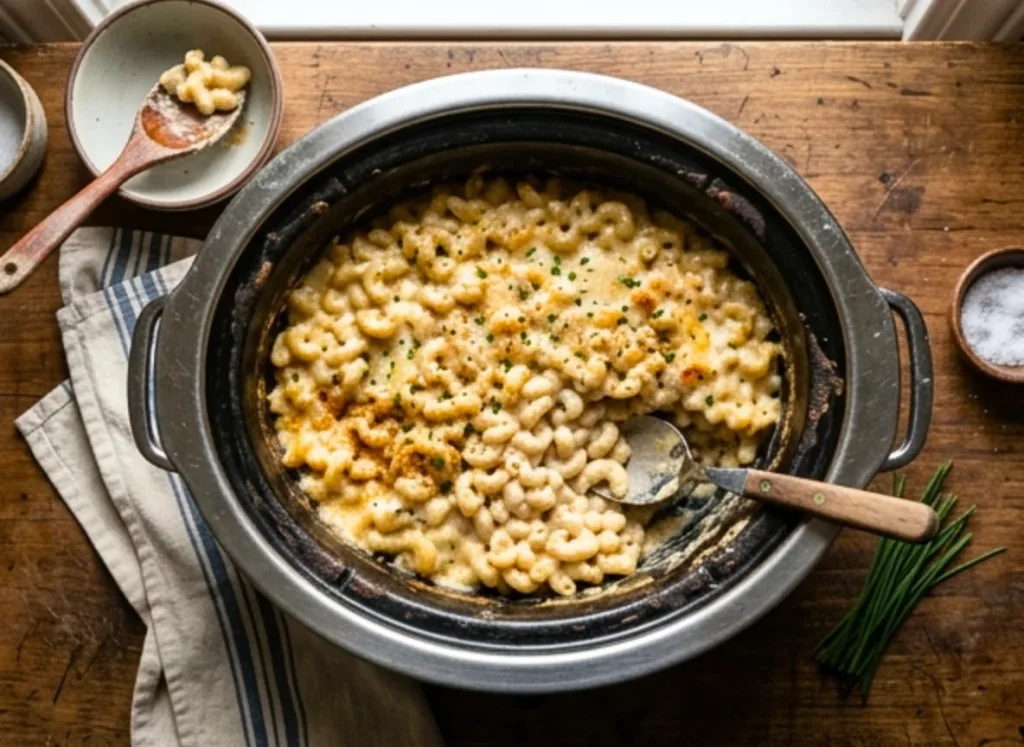 Slow Cooker Mac and Cheese 1