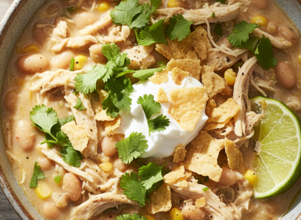 Slow Cooker White Chicken Chili