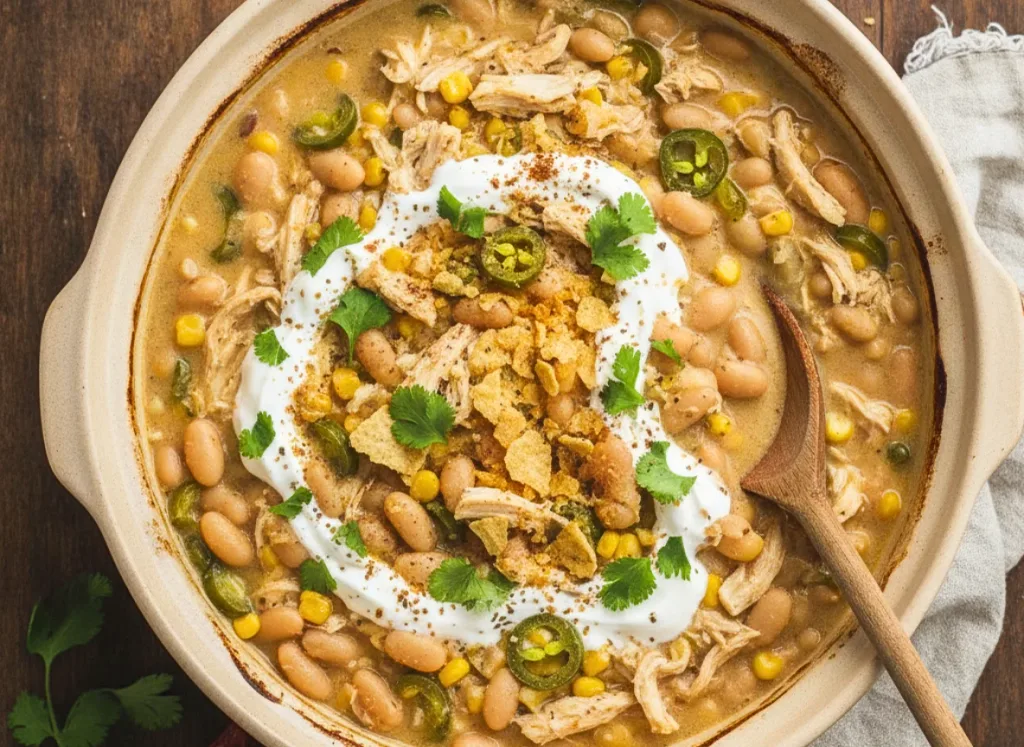 Slow Cooker White Chicken Chili