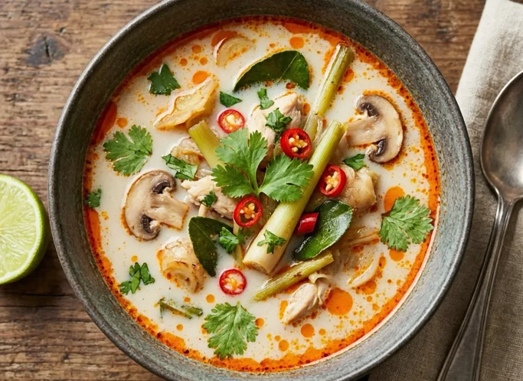 Thai Coconut Soup Tom Kha Style