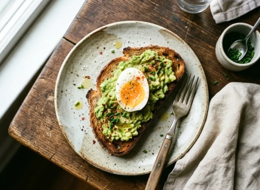 Toaster Oven Avocado Toast with Egg 1