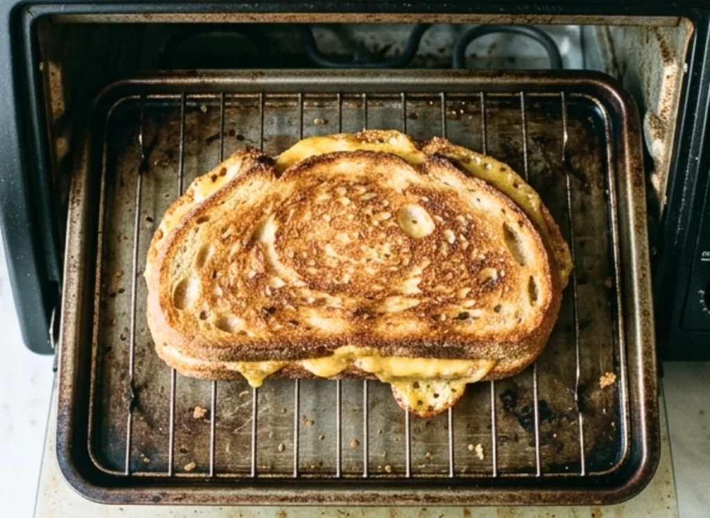 Toaster Oven Grilled Cheese Sandwich
