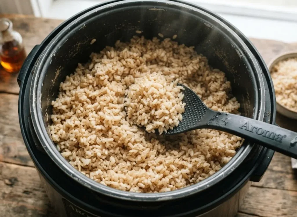 Aroma Rice Cooker Brown Rice 1