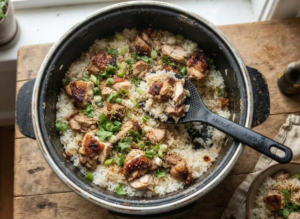 Aroma Rice Cooker Chicken and Rice 1