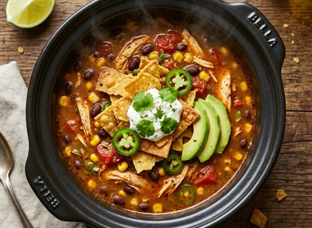 Bella Slow Cooker Chicken Tortilla Soup