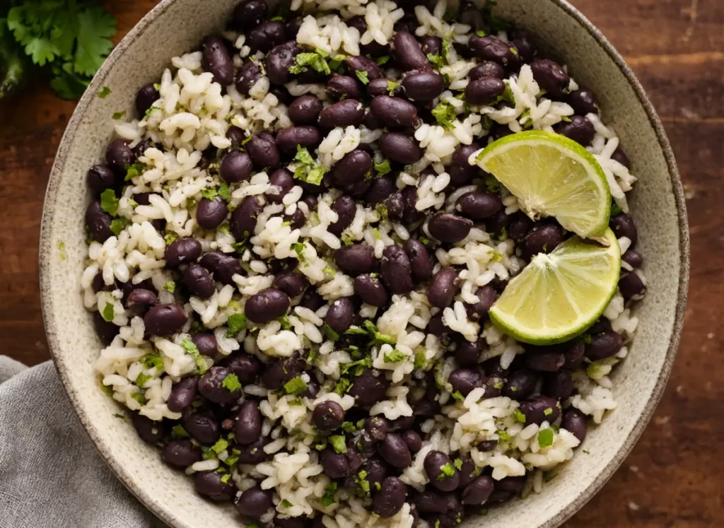 Black Beans and Rice With Cilantro Lime