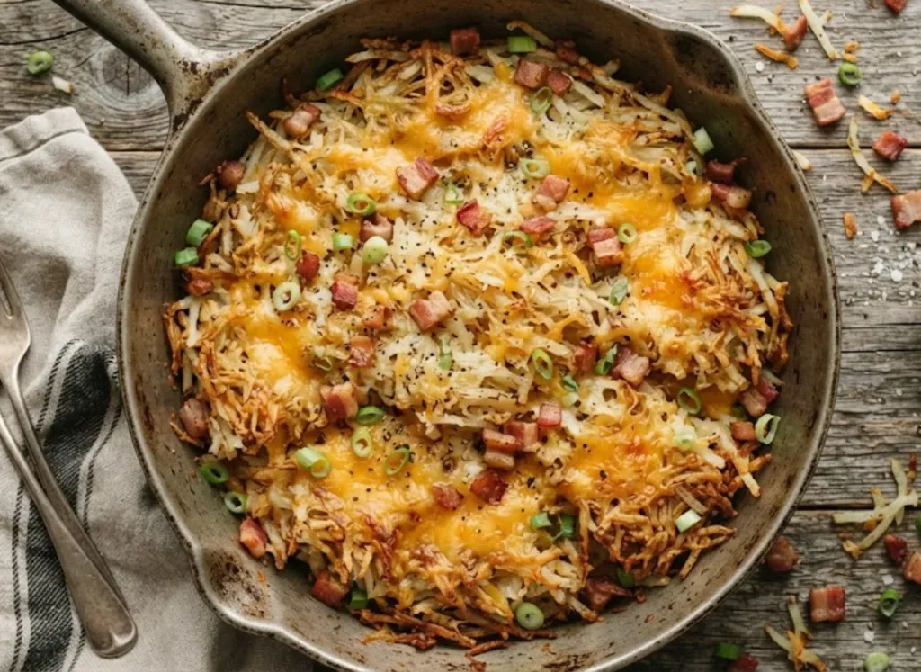 Cheesy Breakfast Hash Browns