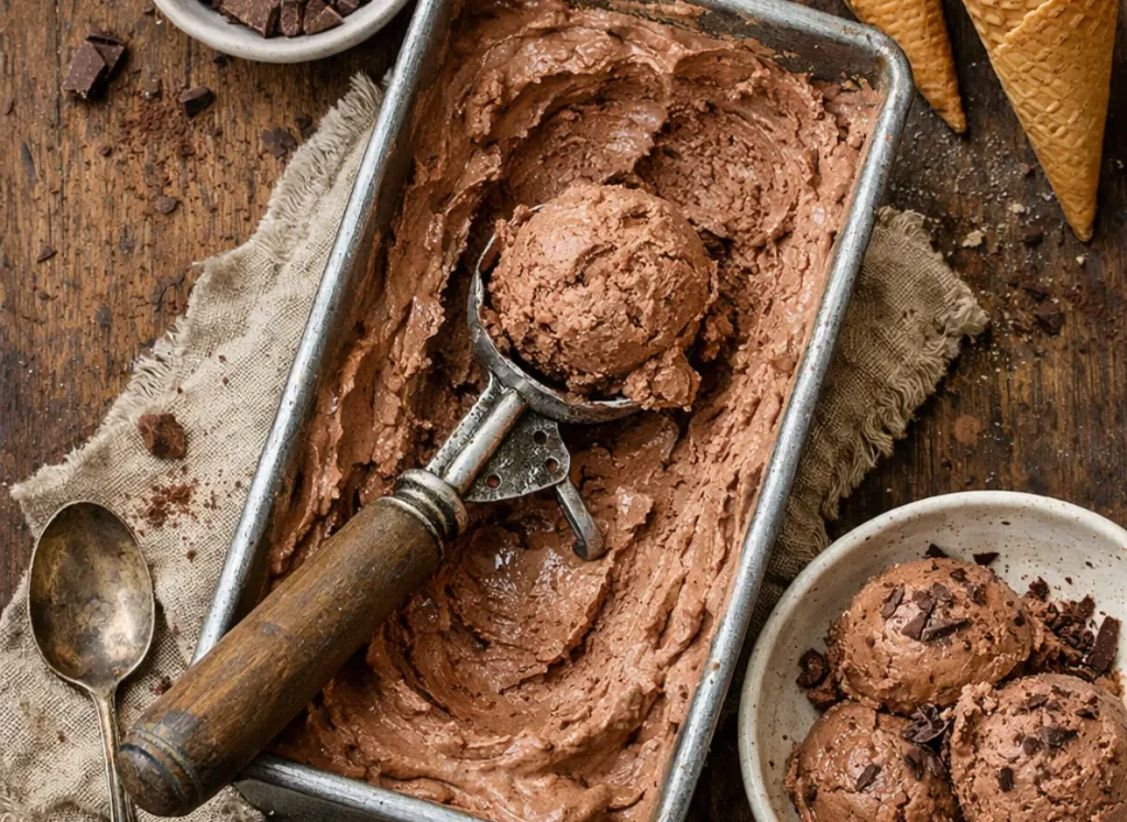 Homemade Chocolate Ice Cream