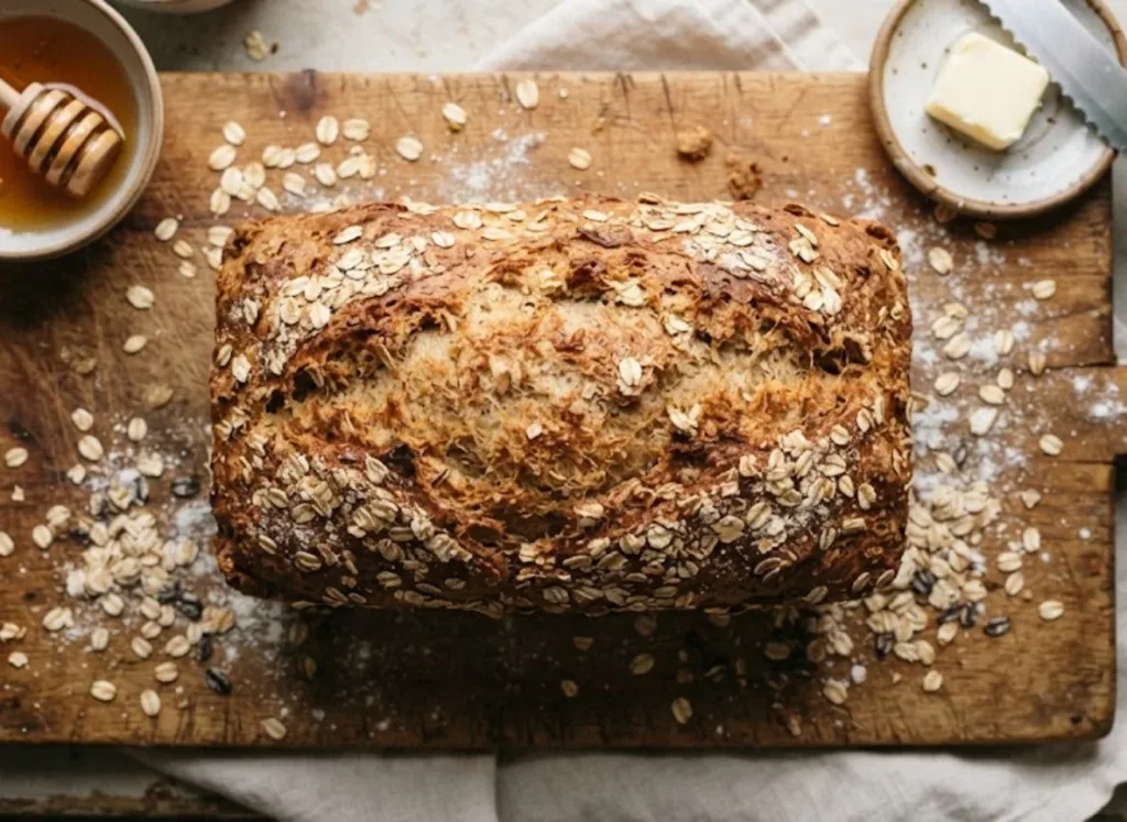 Honey Oat Bread Made in a Zojirushi Bread Maker