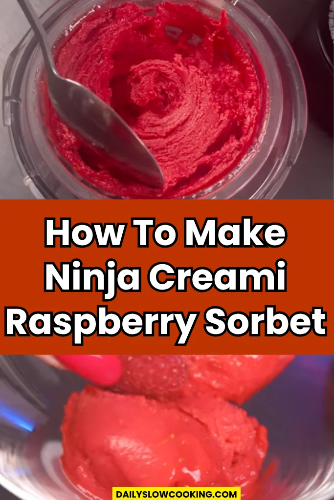 How To Make Ninja Creami Raspberry Sorbet