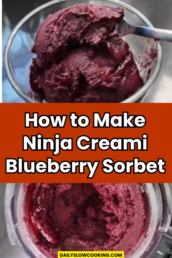 How to Make Ninja Creami Blueberry Sorbet