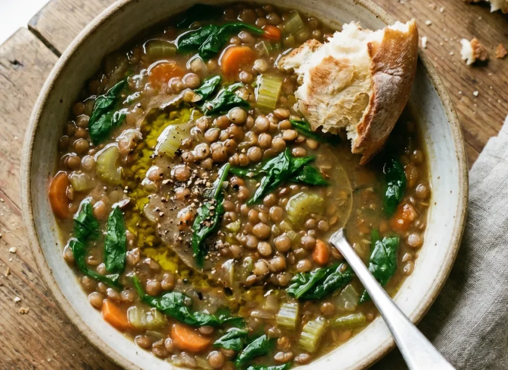 Lentil and Spinach Soup